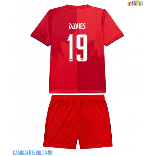 Camisa de time de futebol Canadá Alphonso Davies #19 Replicas 1º Equipamento Infantil Mundo 2026 Manga Curta (+ Calças curtas)
